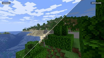 zepholume-coastal-forest-vanilla-vs-shaders.png