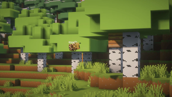 Minecraft 预告片版的电影级镜头。