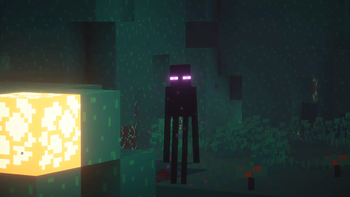 Minecraft 预告片版的电影级镜头。