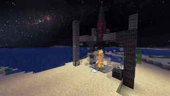 Cinematic shot from Dokuta Suton (Dr. Stone).