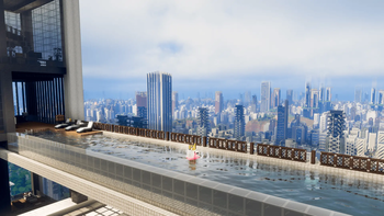 摩天酒店 戒指 游泳池
