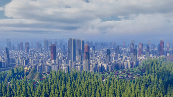 摩天办公楼远景
