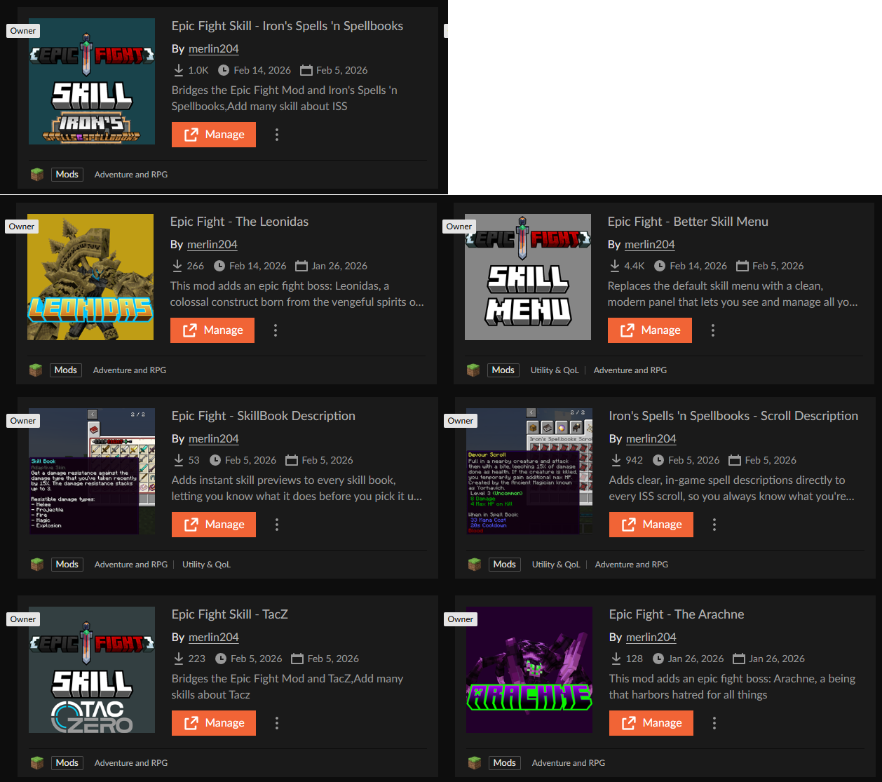 这些都是本整合包定制的嚯嚯嚯嚯(还有一些没有上传CF的)