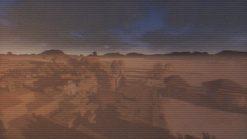 VHS模式 - 雾气弥漫的海滨村庄
